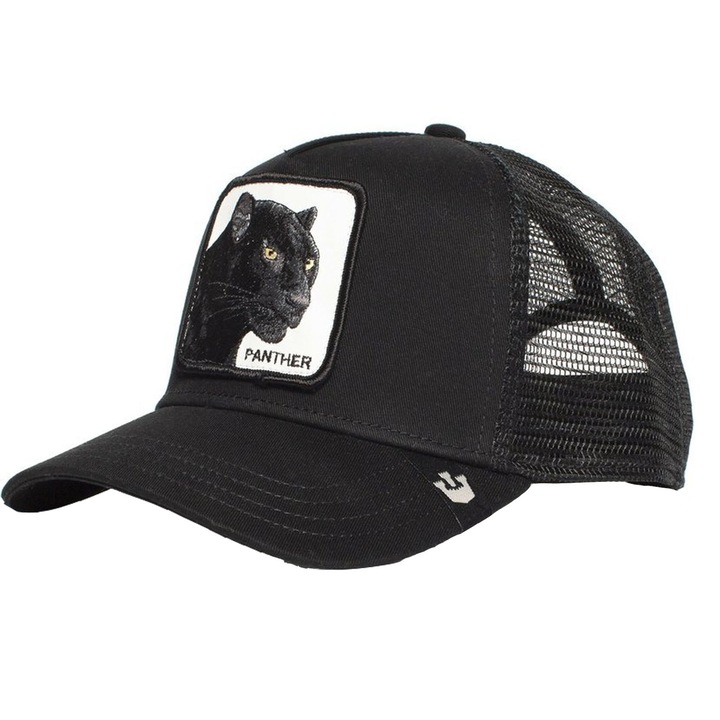 Baseball sapka, Hggzeg, Unisex, 100g, Leopárdmintás, Állítható, Légáteresztő, Napvédő, 58cm standard, Horgászathoz, hegymászáshoz, túrázáshoz, Pamut, 28x22x10cm, Fekete