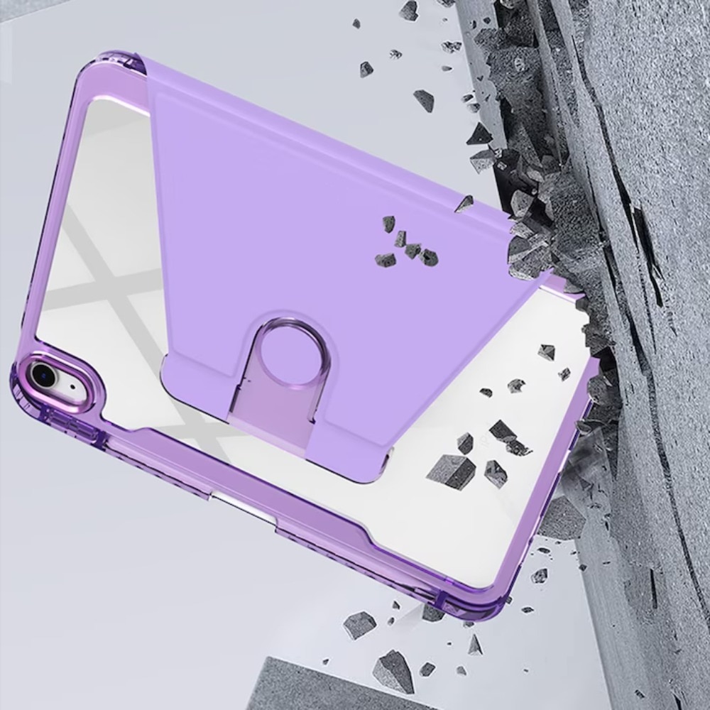 Husa pentru iPad 10 2022 10.9, Policarbonat, TPU, Stiloul inteligent suporta rezistenta la socuri, atractia magnetica, rezistenta la abraziune, rezistenta la cadere, somn automat si trezire, usor de instalat, suport multi unghi, ，Purple