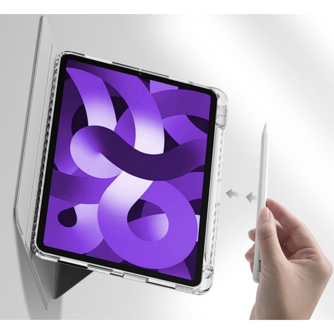 Husa pentru iPad 10 2022 10.9, Policarbonat, TPU, Stiloul inteligent suporta rezistenta la socuri, atractia magnetica, rezistenta la abraziune, rezistenta la cadere, somn automat si trezire, usor de instalat, suport multi unghi, ，Purple