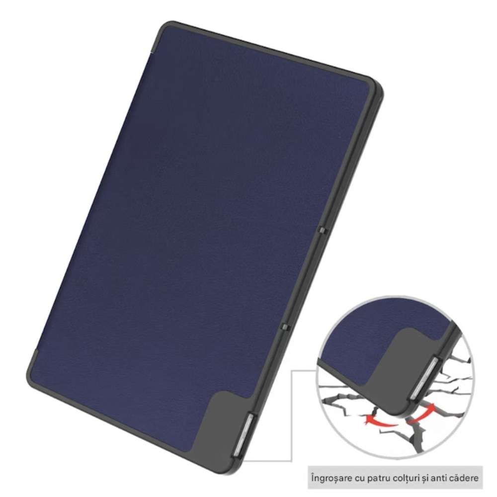 Husa Tableta din piele PU pentru Huawei Matepad T8, Protectie Completa 360, Functie de Stand, Trezire/somn automata, suport multi unghi, incizie precisa, anti-uzura, anti-picatura, albastru profund