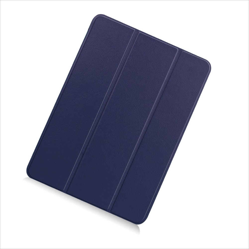 Husa de protectie flip cover pentru tableta compatibila cu pentru Apple iPad Air 11 2024, tip stand, Piele, trezire/somn automata, suport multi unghi, taiere precisa, anti-uzura, anti-picatura, albastru profund