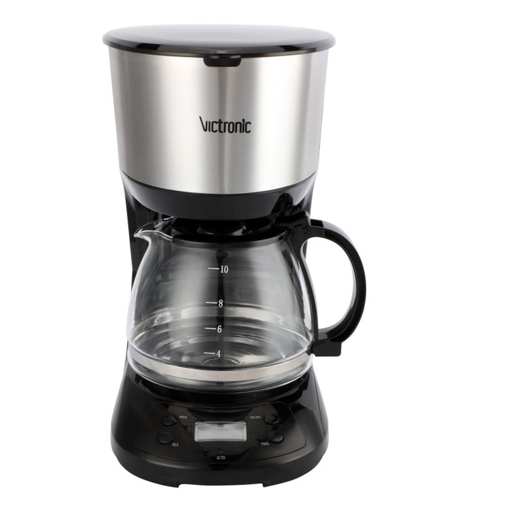 Filtru de cafea digital, cu capac rabatabil Victronic, Putere 750 W, Capacitate 1.25 l, VC5792