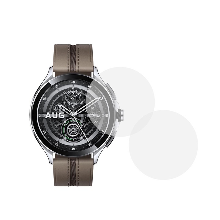 Комплект от 2 x фолио, съвместимо с Xiaomi Redmi Watch 2 Pro, Commando Shield Full Glue, възобновяем хидрогел силикон, Anti-shock и против счупване, SlimLine NanoShield, Transparent