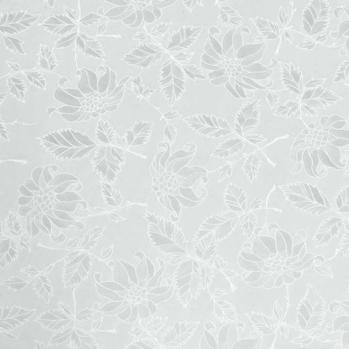 Folie autocolanta d-c-fix pentru geam, vitraliu transparent, 45 cm X 100cm, vanzare la metru, Model translucid frunze si flori