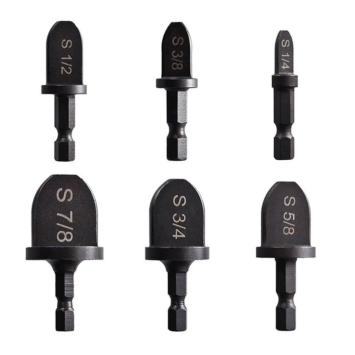 Set 6 burghie Yakumuz pentru indoirea tuburilor HVAC, 6 dimensiuni, design hexagonal, pentru repararea aerului conditionat