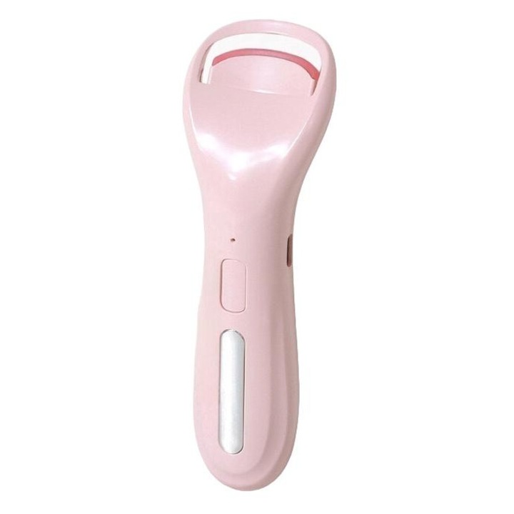 Ondulator electric pentru gene, roz, incarcabil USB-C, 3 temperaturi, design ergonomic