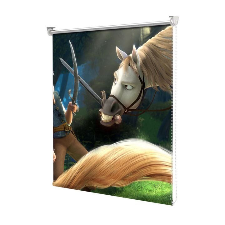 Rolete Art Shade Multicolore tip Jaluzele cu Rulou si sistem inclus Bataie Flynn si Maximus Decoratiuni, Latime 85 cm x Inaltime 250 cm