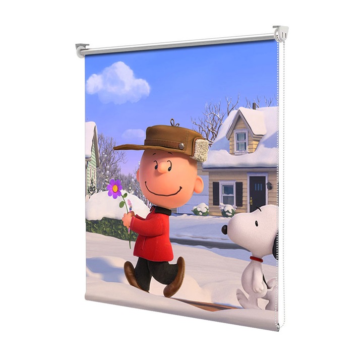 Rolete Art Shade Multicolore tip Jaluzele cu Rulou si sistem inclus Filmul The Peanuts Decoratiuni, Latime 70 cm x Inaltime 250 cm