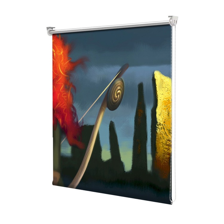 Rolete Art Shade Multicolore tip Jaluzele cu Rulou si sistem inclus Brave Movie Decoratiuni, Latime 65 cm x Inaltime 250 cm