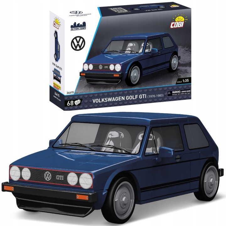 Конструктор, Cobi, Volkswagen Golf GTI (1976-1983), 68 елемента, 11x4x6.5 см