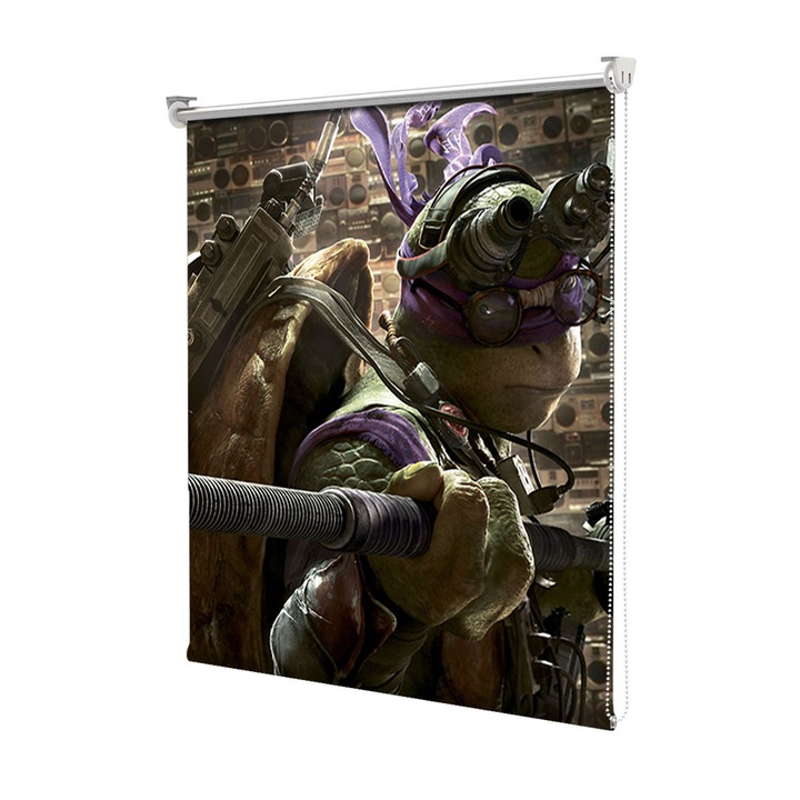 Rolete Art Shade Multicolore tip Jaluzele cu Rulou si sistem inclus Testoasele Ninja Donatello Decoratiuni, Latime 105 cm x Inaltime 190 cm
