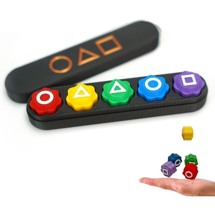 Set interactiv pentru copii, joc cu calamari, negru + figurine, multicolor