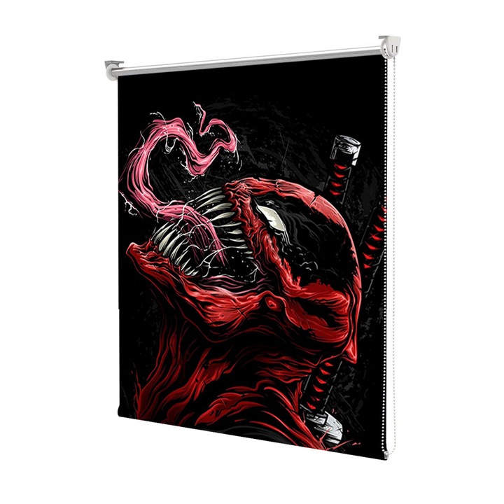 Rolete Art Shade Multicolore tip Jaluzele cu Rulou si sistem inclus Venom Wallpaper Decoratiuni, Latime 55 cm x Inaltime 250 cm