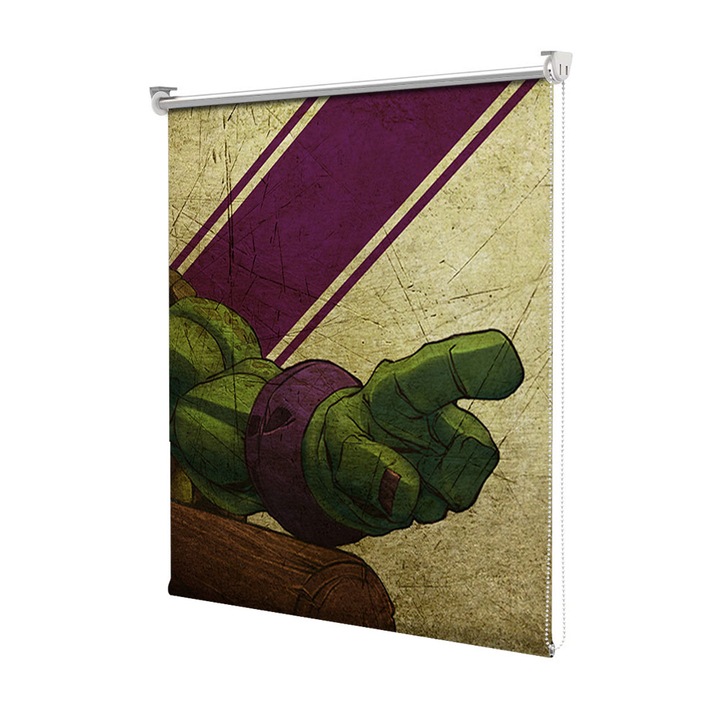 Rolete Art Shade Multicolore tip Jaluzele cu Rulou si sistem inclus Ninja Tutle, Teenage Mutant Decoratiuni, Latime 90 cm x Inaltime 250 cm