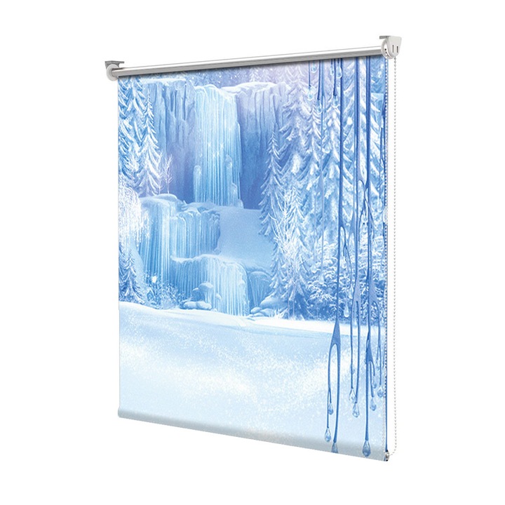 Rolete Art Shade Multicolore tip Jaluzele cu Rulou si sistem inclus Frozen 2013 Decoratiuni, Latime 55 cm x Inaltime 250 cm