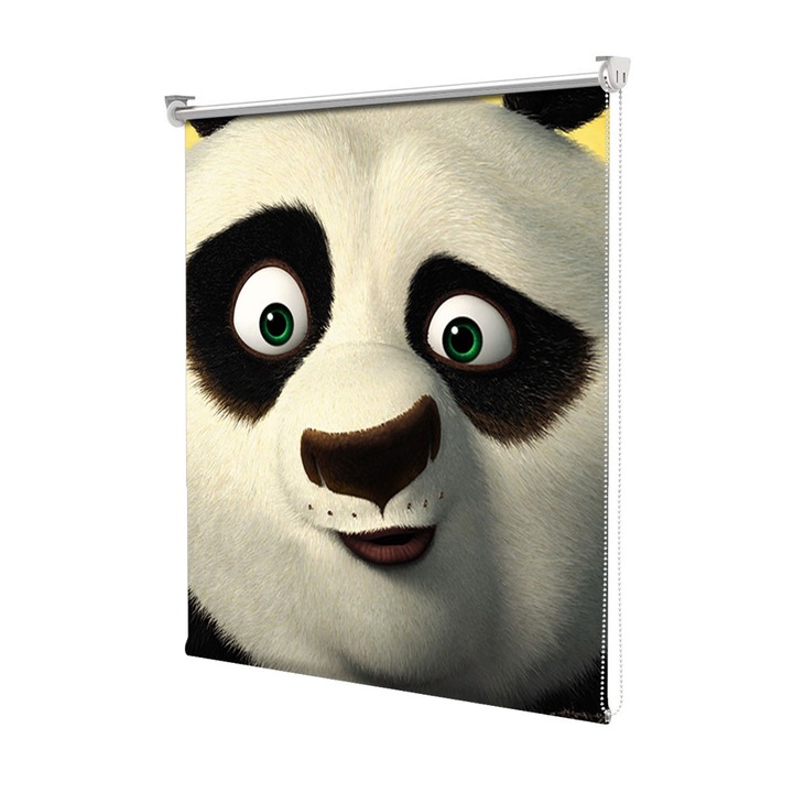 Rolete Art Shade Multicolore tip Jaluzele cu Rulou si sistem inclus Close up Panda Decoratiuni, Latime 70 cm x Inaltime 190 cm