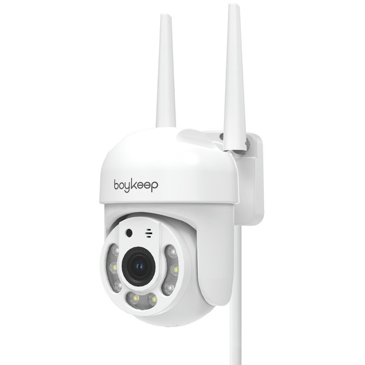 Камера за видеонаблюдение BoyKeep K20, 2K, 360° панорамна, цветно нощно виждане, детектор на движение