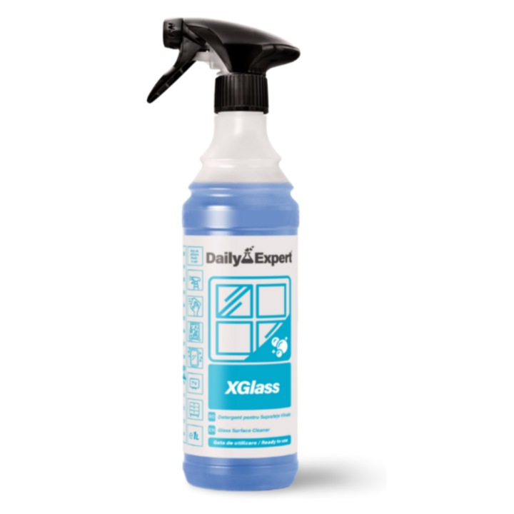 Professzionális tisztítószer, XGlass, üvegfelületekre, 1000ml