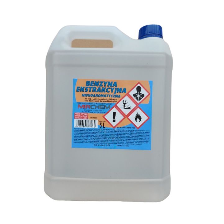 Benzin saz extrakcióval, Nan 5L, ipari felhasználás, tisztítás, zsírtalanítás