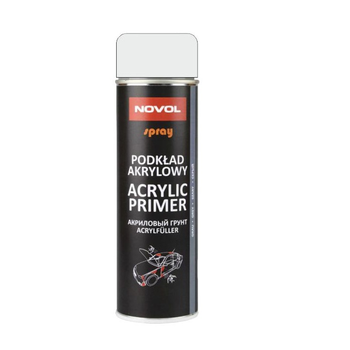 Primer auto, Novol, acrilic, 500ml, alb