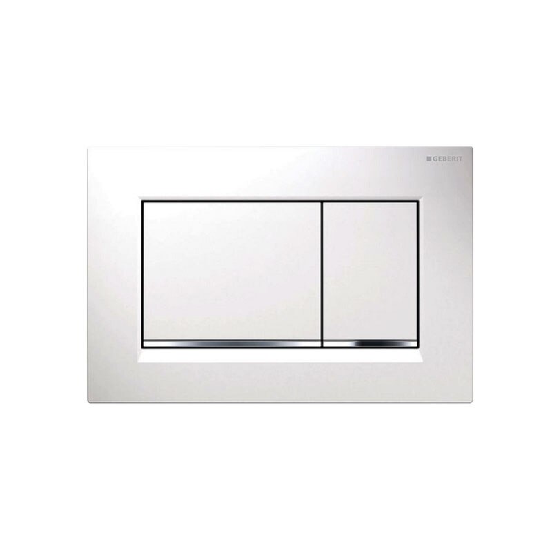 Clapeta cu actionare dubla, alb, Sigma 30, Geberit