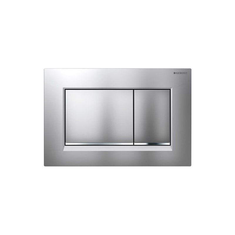 Clapeta cu actionare dubla, crom mat, Sigma 30, Geberit