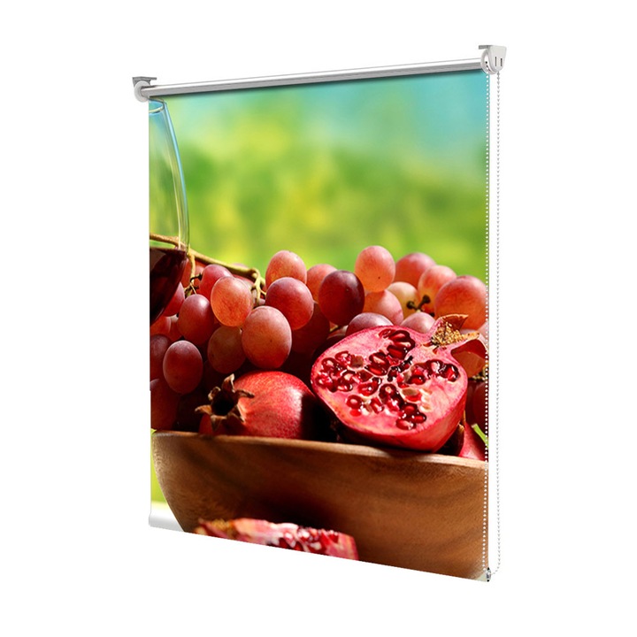 Rolete Art Shade Multicolore tip Jaluzele cu Rulou si sistem inclus Rodii Decoratiuni, Latime 170 cm x Inaltime 130 cm