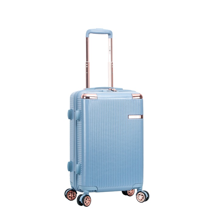 Куфар Madisson SW44303, за ръчен багаж, поликарбонат, TSA ключалка 39L, 55 см, светлосин