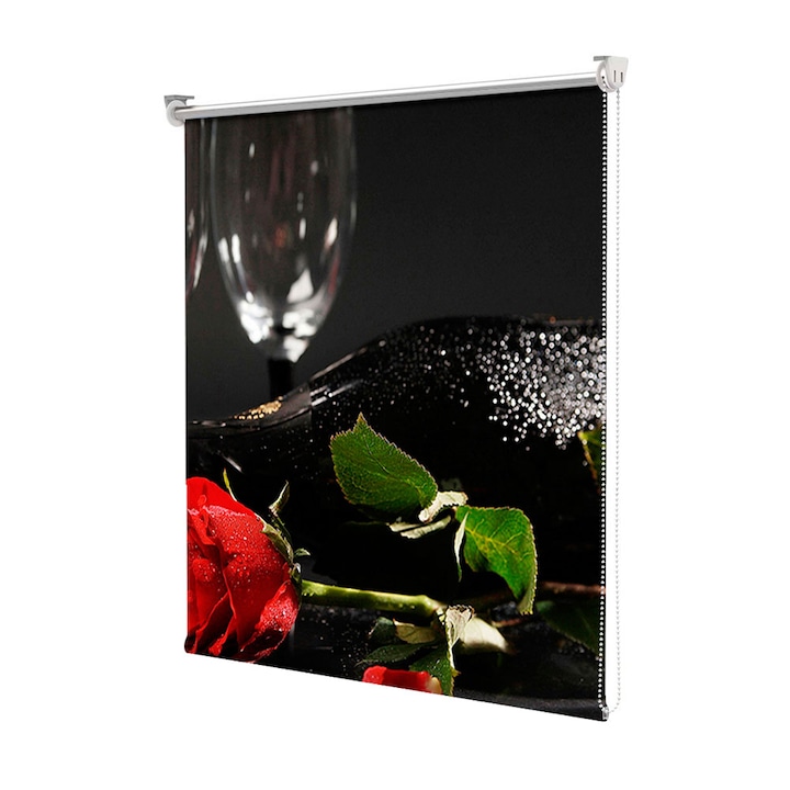 Rolete Art Shade Multicolore tip Jaluzele cu Rulou si sistem inclus Trandafiri Decoratiuni, Latime 170 cm x Inaltime 130 cm