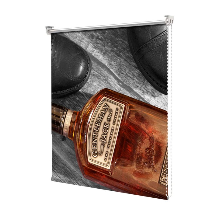 Rolete Art Shade Multicolore tip Jaluzele cu Rulou si sistem inclus Sticla la picioarele purtatorului Decoratiuni, Latime 150 cm x Inaltime 130 cm