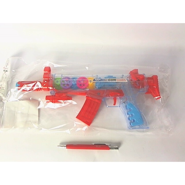 Arma de jucarie, Baterie, cu lumina si sunet, 3383, 04610