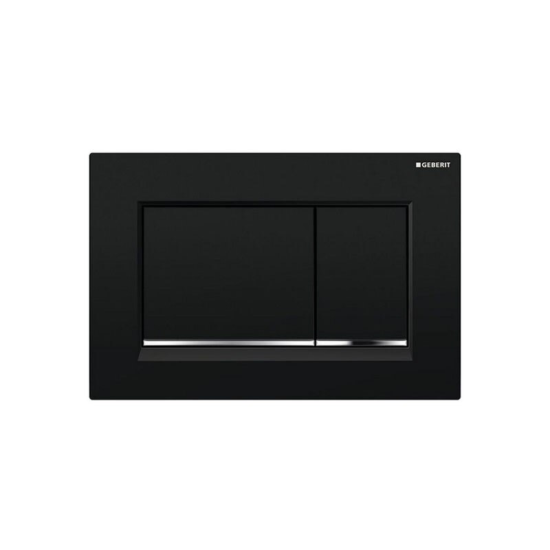 Clapeta cu actionare dubla, negru, Sigma 30, Geberit