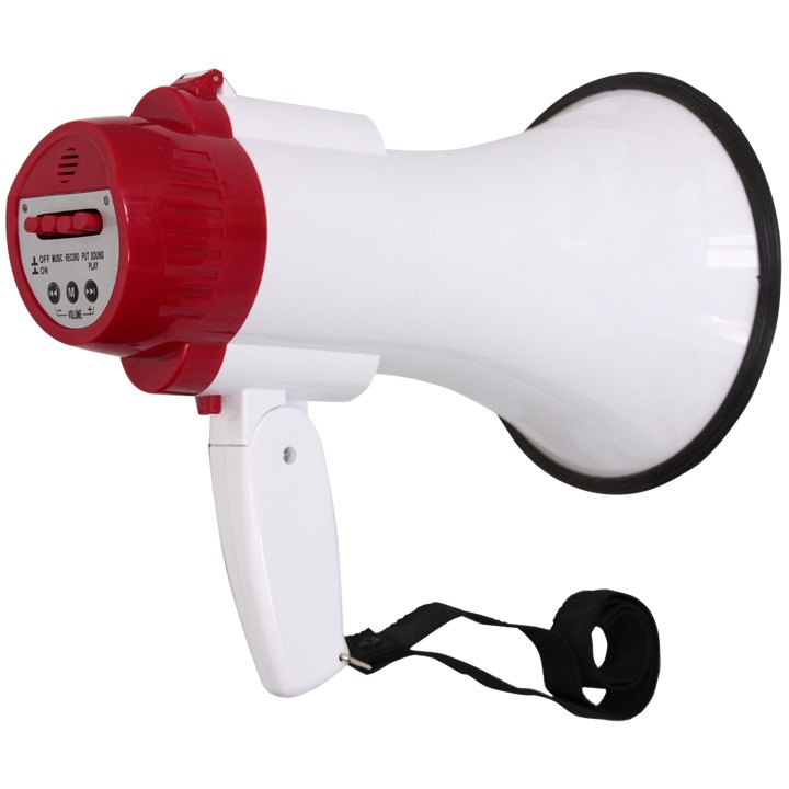 Megafon 20W cu usb inregistrare + acumulator, redare MP3