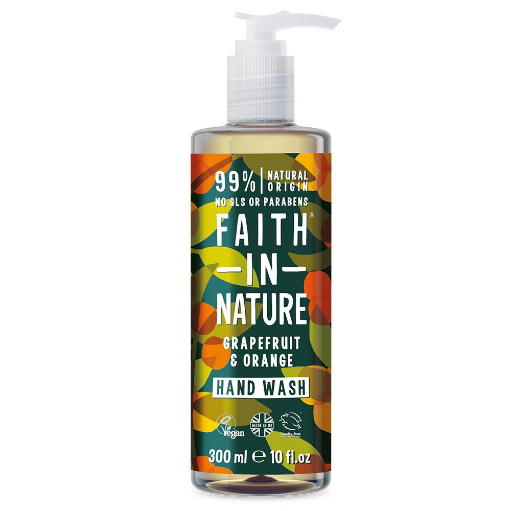 Sapun lichid cu grapefruit si portocale, Faith in Nature, 300 ml