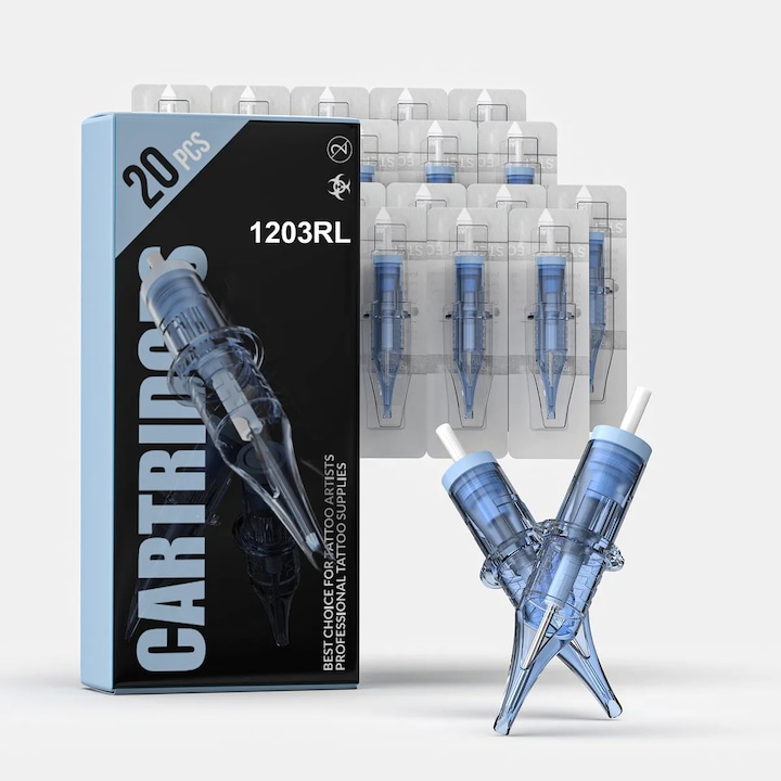 20 ace de cartus, Juemel, M7061, kutija profesionalno tattoo, 1203RL, kompatibilno sa e tipurenca tato masine