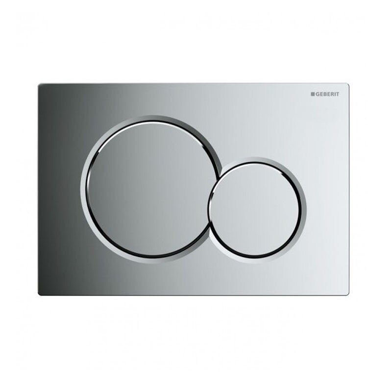 Clapeta cu actionare dubla, crom lucios, Sigma 01, Geberit