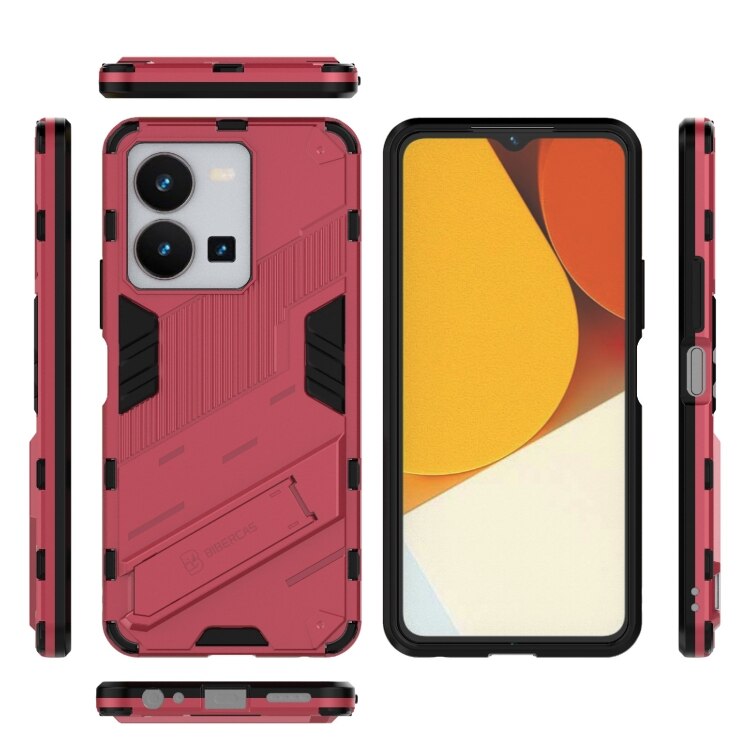 Husa de protectie pentru Vivo Y35 4G, BIBERCAS, rezistenta la socuri, roz