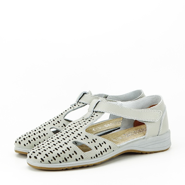 Сиви балерини от естествена кожа 5112 M3 Grey 39 EU