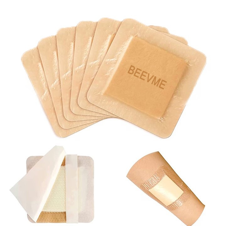 Pansament antiescara, Set 6, incizii operatorii, utilizat pentru rani cu exudare puternica, din spuma cu adeziv siliconic cu margine blanda pentru ingrijirea ranilor, 5X5cm