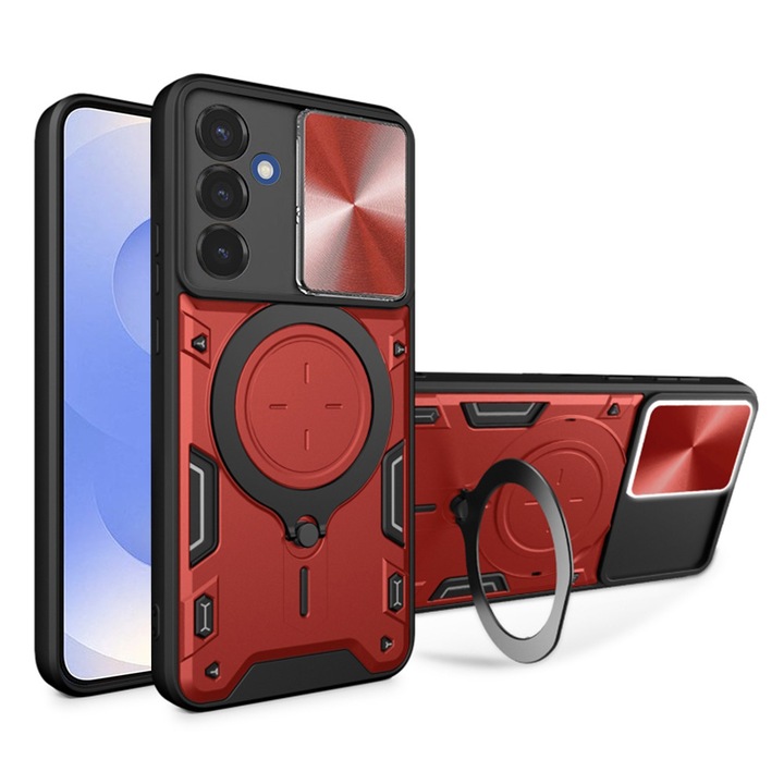 Husa pentru Samsung Galaxy S25 - Techsuit CamGuard Pro - Red