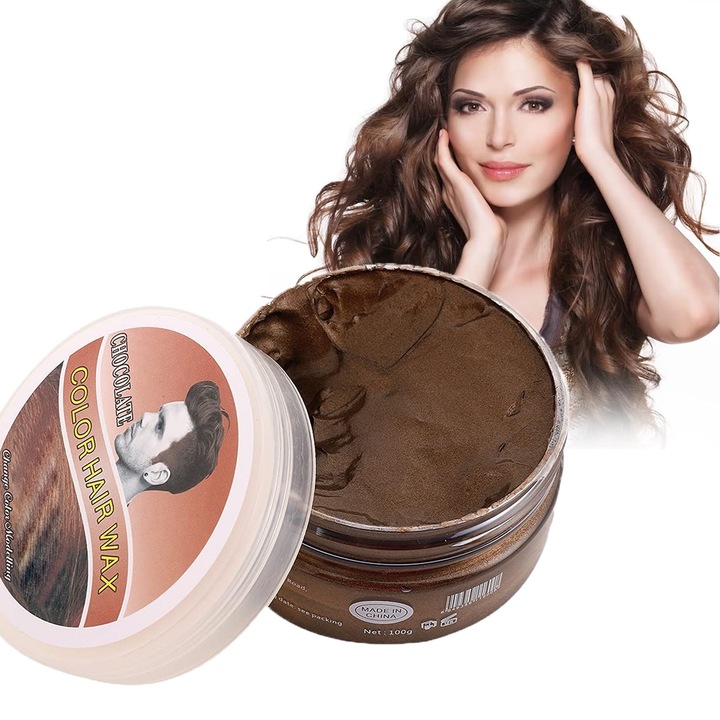 Ceara de par Coloranta, SINBINTA, Ceara de par Nuantatoare, 120g, Nuanta temporara, Fixare de lunga durata, Fixare medie, Aspect natural, Trendy color, Usor de colorat si indepartat, Pentru orice tip de par, Maro