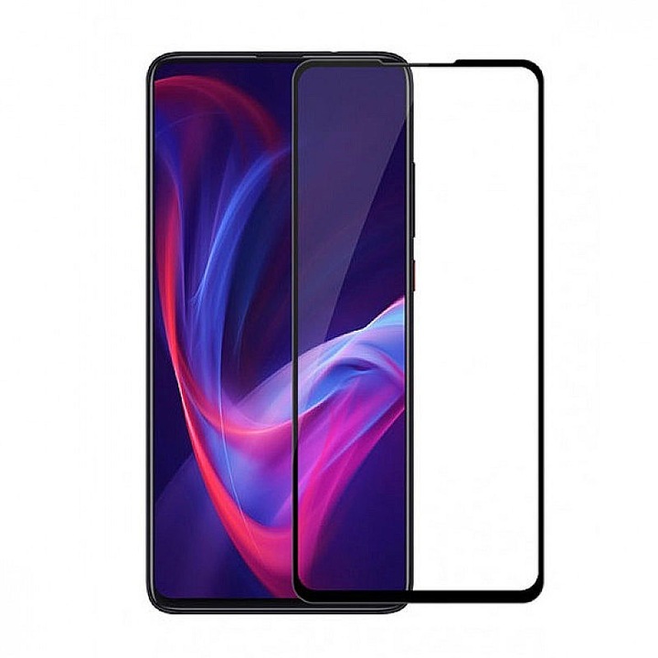 5D закален стъклен протектор за екран, съвместим със Samsung Galaxy A55, ОПТИМАЛНО РЕШЕНИЕ, пълна защита, пълно лепило, технология за защита 9H (анти-експлозия), черни ръбове