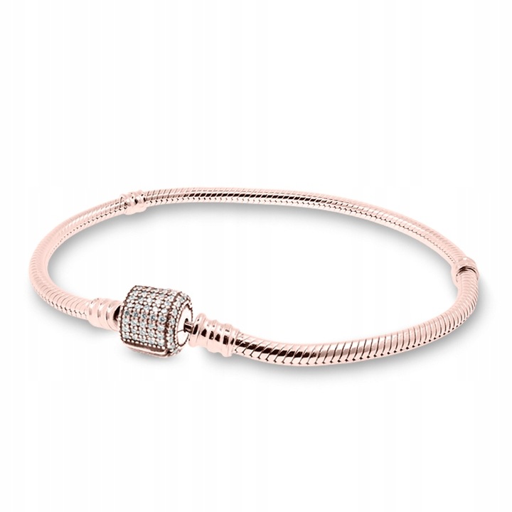 Bratara Dama, Larezo, Argint Veritabil 925, Lungime, Greutate 10 g, Antialergic, Lustruit Manual, Pentru Femei, Fara Nichel, Decorat Cu Cristale Zirconiu, Aspect Lucios, Set Cu Cutie Cadou Si Certificat De Calitate, Roz, One-Size