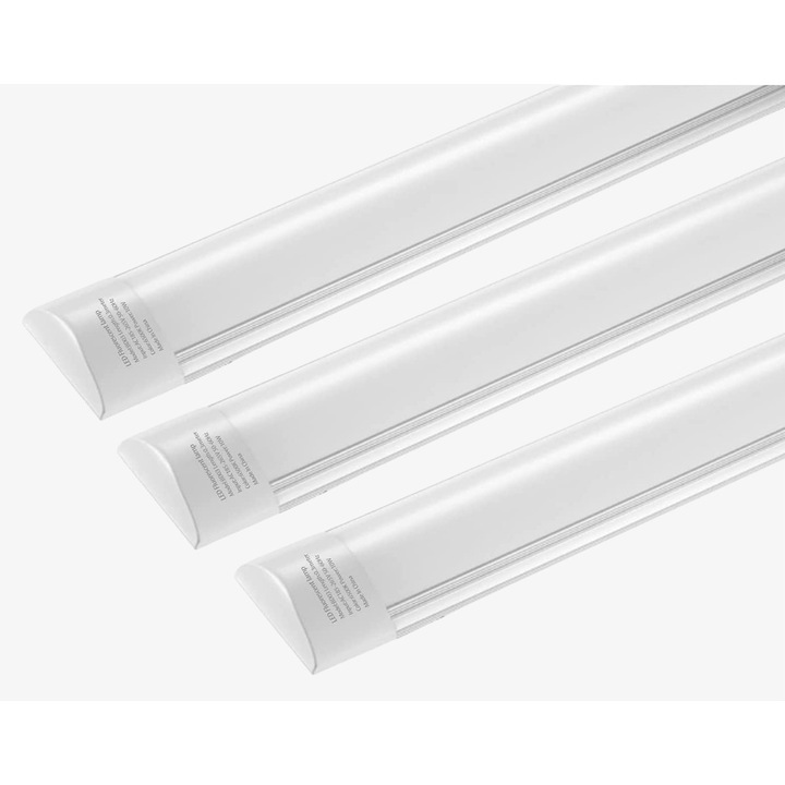 Set 3 lampi LED, 94 led-uri puternice, pentru dressing, dulap de bucatarie, baie, hol, scari, centru comercial，60 cm, Lumina Alba