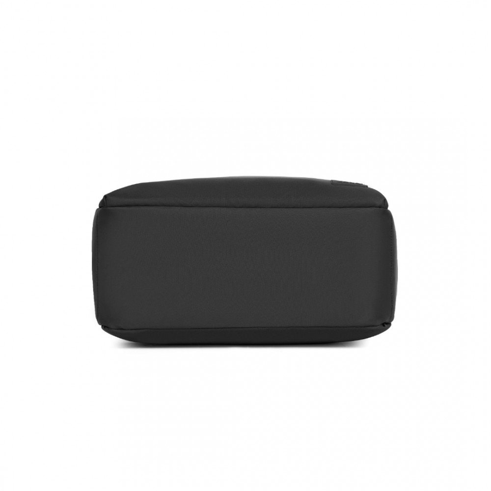Geanta pentru laptop 15.6 inch, rezistenta la stropi de apa, sistem fixare pe valiza, 2 compartimente, KONO, TVK2444, Negru