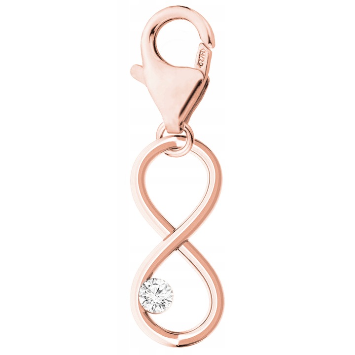 Talisman, Larezo, Infinit, Argint 925, Pentru Femei, 26 mm, 1 X Pandantiv, 1 X Cutie Bijuterie Premimum, Auriu