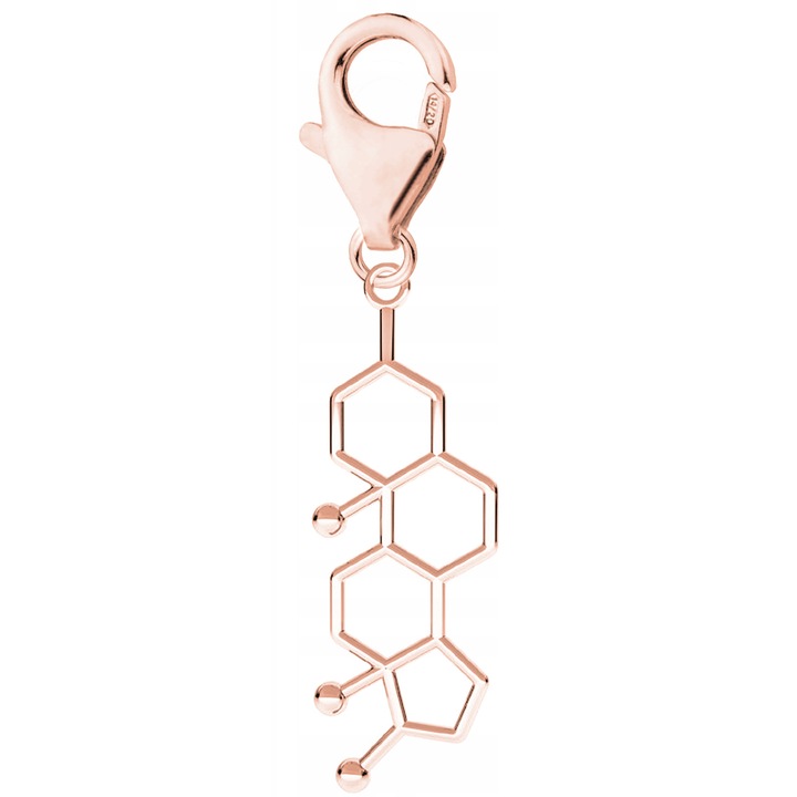 Talisman, Larezo, Testosteron formula, Argint 925, Pentru Femei, 47 mm, 1 X Pandantiv, 1 X Cutie Bijuterie Premimum, Auriu