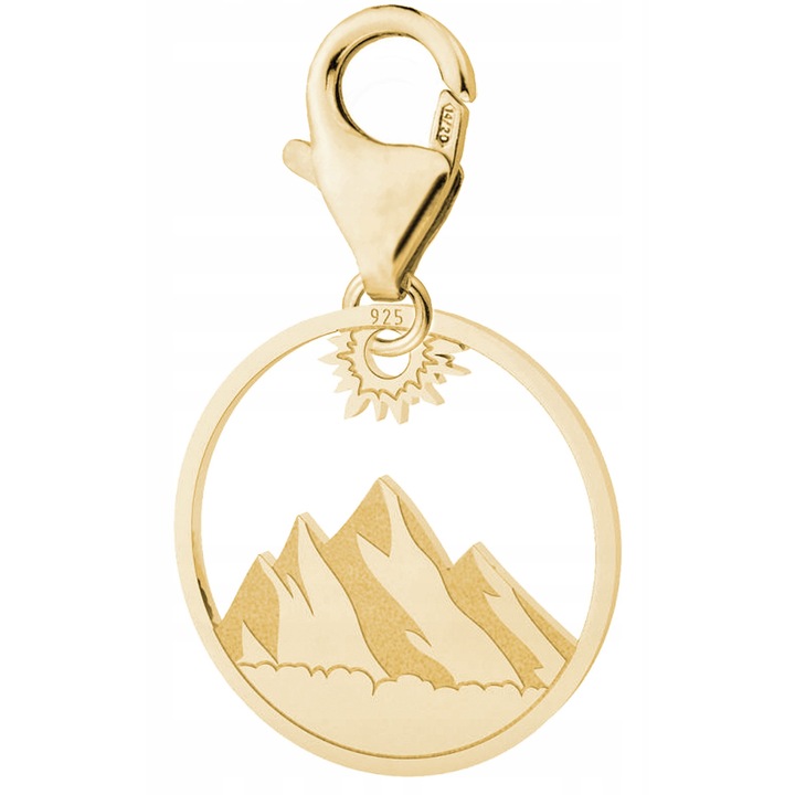 Talisman, Larezo, Pandantiv din aur Muntii Tatra Zakopane, Argint 925, Pentru Femei, 26 mm, 1 X Pandantiv, 1 X Cutie Bijuterie Premimum, Auriu