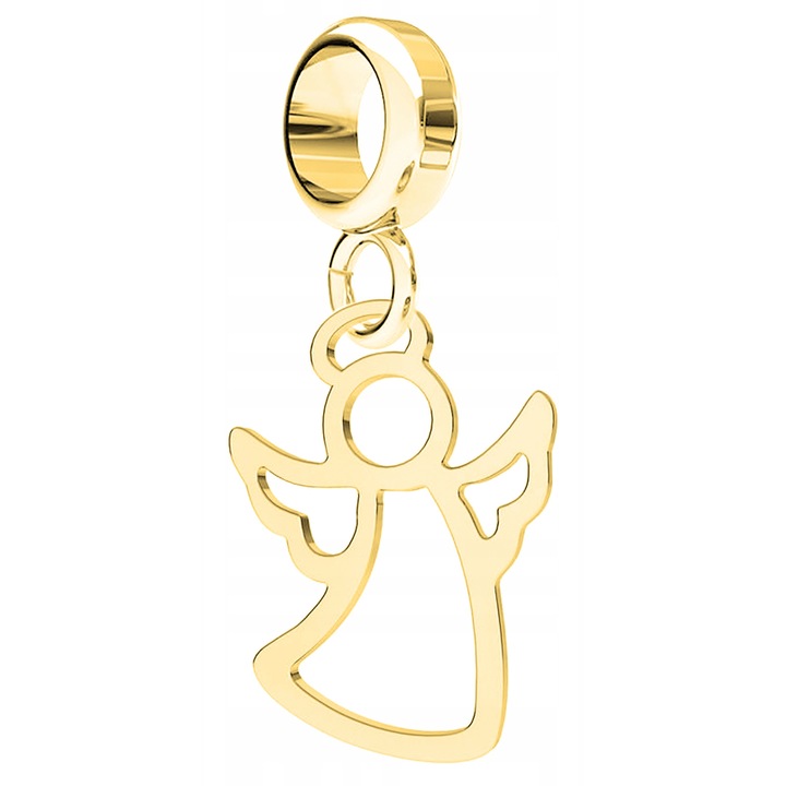 Talisman, Larezo, Inger de aur Charms, Argint 925, Pentru Femei, 26 mm, 1 X Pandantiv, 1 X Cutie Bijuterie Premimum, Auriu