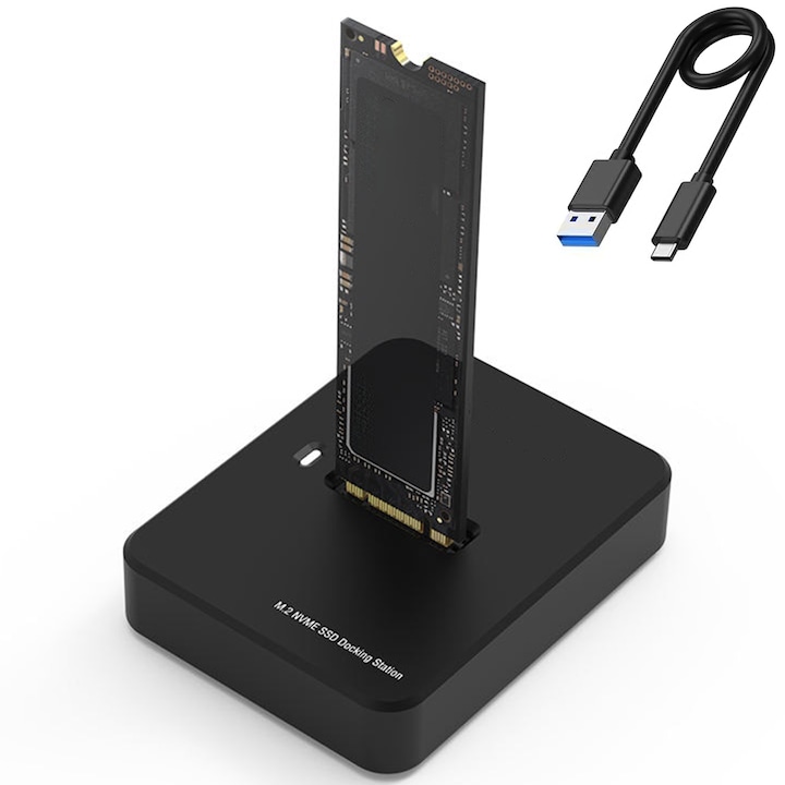 Професионален SSD адаптер M.2 Pocket Usb-C 3.1 устройство, Estanny, 51 × 66 × 31 см, черен